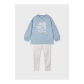 Mayoral Girls Blue Sweater Legging Set